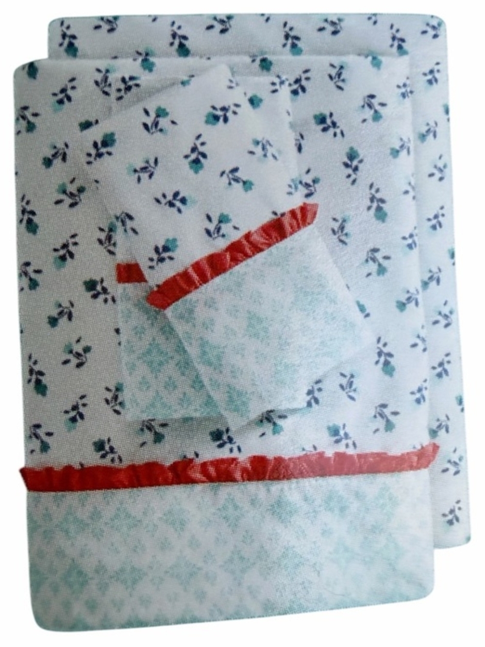 Pioneer Woman Calico Floral Medallion Full Size 4-Piece Sheet Set